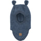 Mikk Line Cagoule en laine avec oreilles Wool Fullface Blue Melange