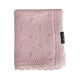 LullaLove Couverture en bambou ajourée 80x100 cm Pâquerettes rose poudré