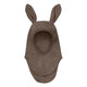 Huttelihut Long-Ear Wool Mantel Cap Brown Melange