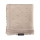 Lullalove Couverture ajourée 80x100 cm marguerite caramel beige