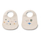 Liewood Bavoir en silicone Aviator Ecru 2 pièces