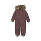 En Fant Combinaison d'hiver pour enfants Fake Fur Rose Taupe