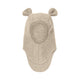 Huttelihut Cagoule en laine avec oreilles pour enfants Camel Melange