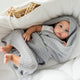 LullaLove couverture/tissu en laine mérinos gris papillon