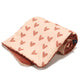 La Millou Cotto L couverture pour bébé 110x140 cm Heartbeat Pink