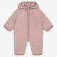 Huttelihut Combinaison bébé en laine mérinos avec capuche Mahogany Rose