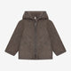 Huttelihut Veste enfant en laine mérinos Brown Melange