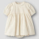 Lil' Atelier Robe bébé lait de coco NBFFLORES
