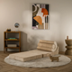 Wigiwama Baby pouf multifonctionnel Flipster Brown Sugar