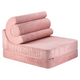 Wigiwama Baby pouf multifonctionnel Flipster Rose Mousse