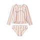 Liewood Maillot de bain pour fille Deux pièces Dagny Y/D stripe Sorbet rose / Creme de la creme