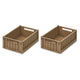 Liewood Weston Coffre à jouets en avoine taille S 2-pack