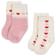 Konges Slojd Jaquard Chaussettes à cœur 2 pak