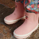 Konges Slojd Bottes de pluie pour enfants Roi Rain Low Cameo Brown