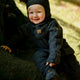 Mikk line laine mérinos baby jumpsuit Anthracite Melange