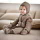 Mikk line laine mérinos baby jumpsuit Melange Denver