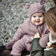 Mikk line laine mérinos combinaison bébé Twilight Mauve