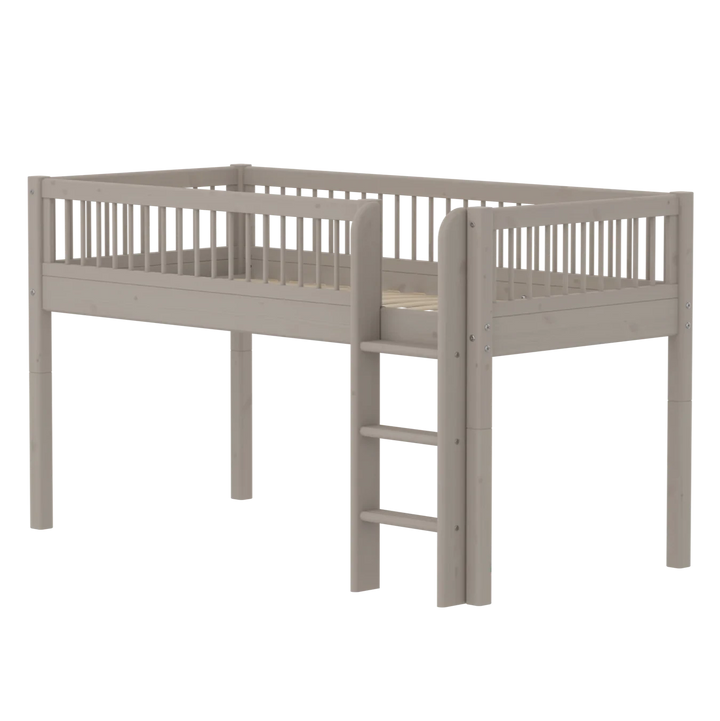 Flexa Lit mezzanine haut pour bébé Classic Grey Washed Pine