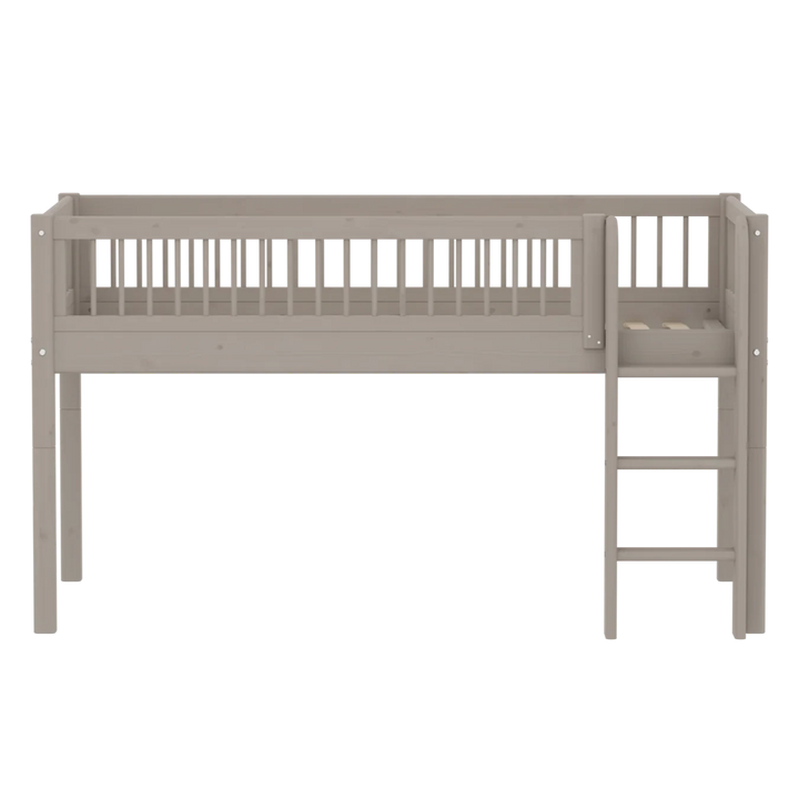 Flexa Lit mezzanine haut pour bébé Classic Grey Washed Pine