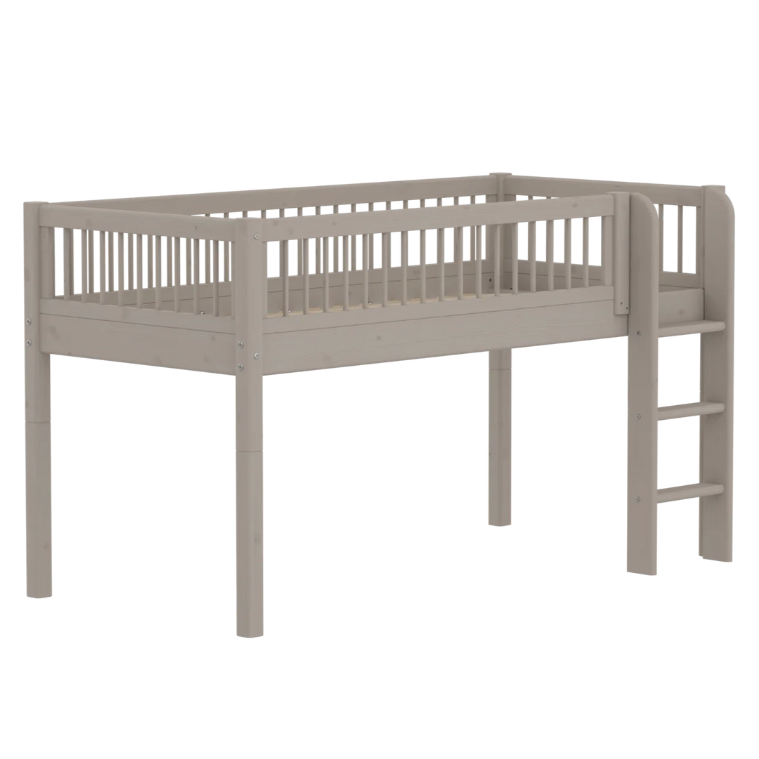 Flexa Lit mezzanine haut pour bébé Classic Grey Washed Pine