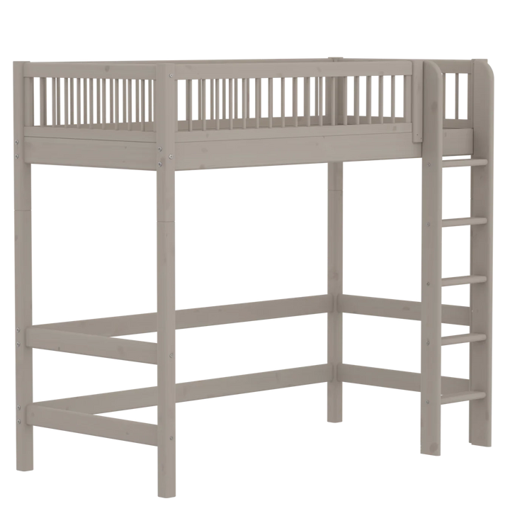 Flexa Lit mezzanine haut pour bébé Classic Grey Washed Pine