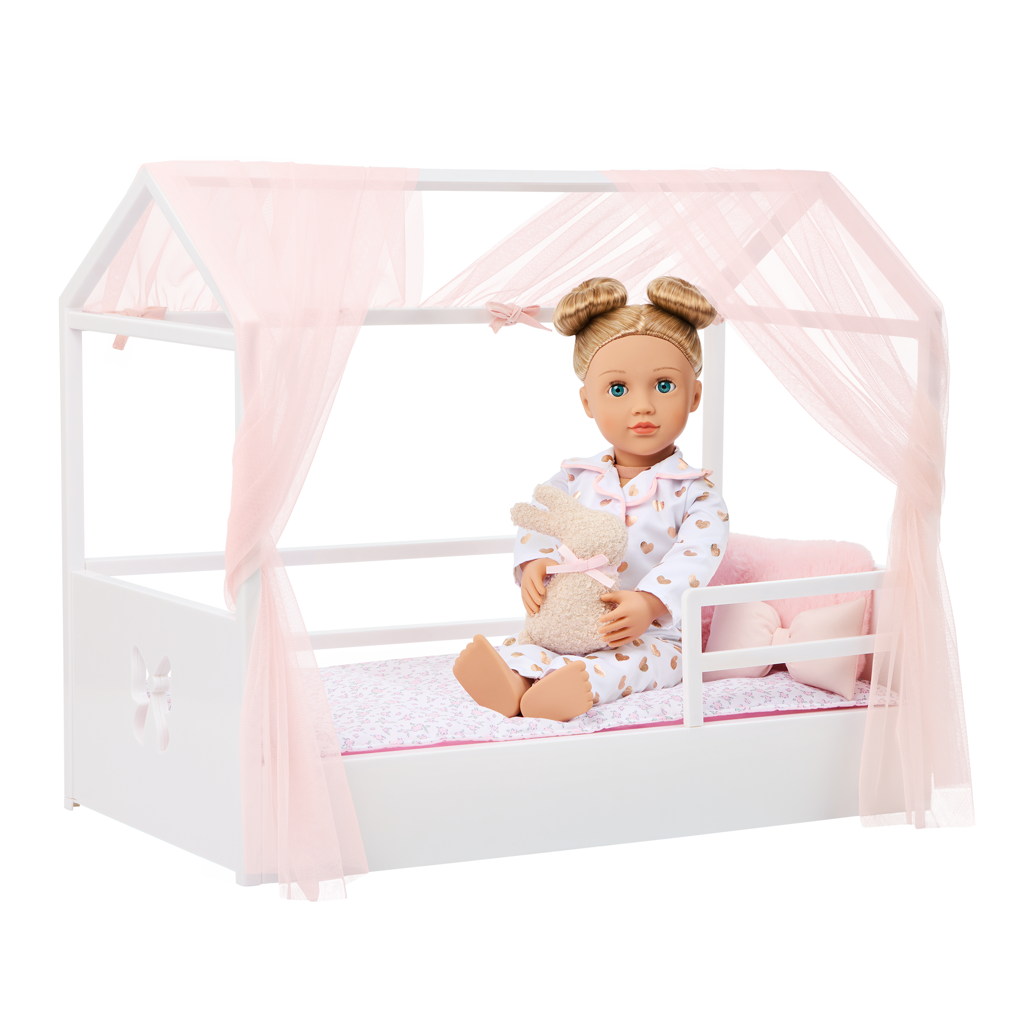 Lits superposés 2 x 90 x 190 cm - Métal - Blanc + Matelas + Couettes + Oreillers - DUOTIS II Lits superposés 2 x 90 x 190 cm - Métal - Blanc + Matelas + Couettes + Oreillers - DUOTIS II