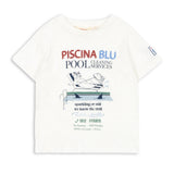 Konges Slojd T-shirt à manches courtes pour enfants Era Off White/Piscina