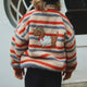 Konges Slojd Polaire pour enfants avec imprimé brodé Joddy Teddy Tangerine Stripe