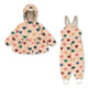 Konges Slojd rain set for girls Palme Bon Coeur Colore