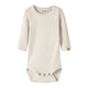 Lil' Atelier Body bébé manches longues en côte Turtledove