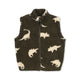 Konges Slojd Gilet polaire pour enfants Jody teddy GRS Dino silhouette