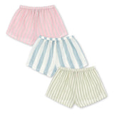Konges Slojd short pour fille Asli Basilic/Orchid/Bleu Stripe 3-pack