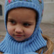 Konges Sløjd Cagoule en tricot Belou Knit Rosie Shades