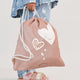 Liewood Sac de transport pour enfants Danella Hearts / Pale Tuscany