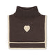 Konges Slojd Cheminée en laine pour enfants Collette Chocolate Brown