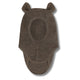 Huttelihut Cagoule en laine rayée avec oreilles Brown Melange