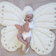 Cam Cam Copenhagen Tapis d'éveil en forme de papillon Blanc cassé