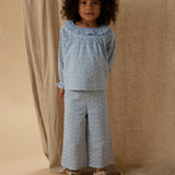 Lil' Atelier Pantalon large pour fille Zen Bleu NMFTESSIE
