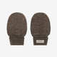 Huttelihut Moufles bébé en polaire de laine mérinos Wollfleece, Brown Melange