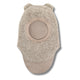 Huttelihut Cagoule en laine avec oreilles Wool Teddy Camel Melange