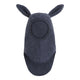 Huttelihut Cagoule en polaire de laine avec oreilles de lapin Ombre Blue Melange