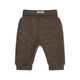 Huttelihut Pantalon bébé en polaire de laine mérinos Brown Melange