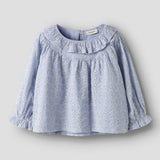 Lil' Atelier Chemisier pour fille à volants Zen Blue NMFTESSIE