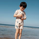 Liewood Maillot de bain une pièce à manches courtes garçon Max Sea creature / Sandy