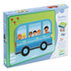 Djeco Puzzle magnétique pour enfants Inzebox Véhicules