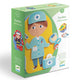 Djeco Puzzle pour enfants magnétique Habillage Métiers