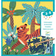 Djeco Tableau à gratter pour enfants Jungle Animals