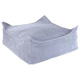 Wigiwama Pouf carré pour enfant Ottoman Blueberry Blue