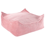 Wigiwama Pouf carré pour enfant Ottoman Rose Mousse
