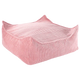 Wigiwama Pouf carré pour enfant Ottoman Rose Mousse